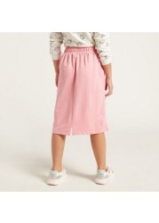 Sanrio Hello Kitty Embroidered Skirt with Drawstring Closure and Pockets