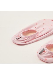 Slipstop Heart Print Slip-On Shoes