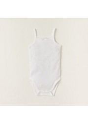 Juniors Solid Sleeveless Bodysuit - Set of 5