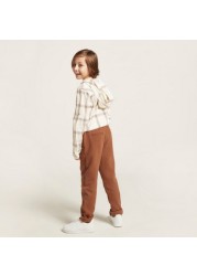 Solid Pants with Pockets and Elasticised Waistband