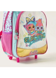 LOL Surprise! Print Trolley Backpack with Retractabe Handle - 14 inches