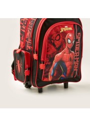 Spider-Man Print Trolley Backpack - 16 inches