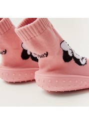 Disney Minnie Mouse Print Sneaker Booties