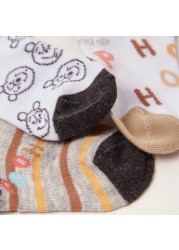 Disney Winnie The Pooh Print Socks - Set of 3