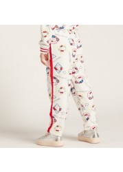 Sanrio All-Over Hello Kitty Print Knit Pants with Pockets and Drawstring Closure