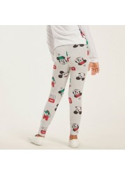 Disney All-Over Minnie Mouse Print Leggings with Elasticated Waistband