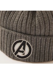 Avengers Embroidered Cap with Rolled-Up Hem