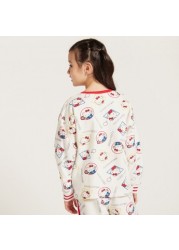 Sanrio All-Over Hello Kitty Print Pullover with Long Sleeves