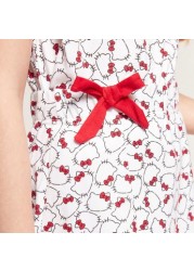 Sanrio Hello Kitty Print Mini Skirt with Bow Accent