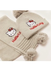 Sanrio Hello Kitty Print Cap and Scarf Set