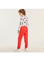 Expo 2020 Slogan print Jog Pants with Pockets and Drawstring Closure