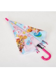 PAW Patrol Graphic Print Umbrella with Curved Handle