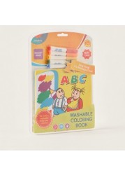 Juniors ABC Washable Colouring Book and Markers Set