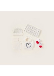 Juniors 12-Piece Heart Print Clothing Gift Basket Set