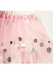 Charmz Glittery Tulle Skirt with Headband and Wand