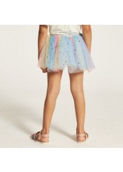 Charmz Embellished Tutu Skirt with Elasticated Waistband