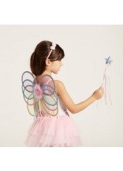 Charmz Butterfly Glitter Detail Wings with Star-Shaped Wand