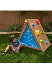 Kidkraft A-Frame Hideaway and Climber Playhouse Set