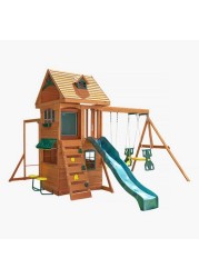 Kidkraft Ridgeview Deluxe Clubhouse Wooden Swing Playset