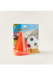 Juniors Football Trainer Playset with 4 Cones