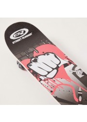 Street Runner Graphic Print Skateboard - 3 inches