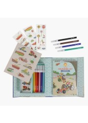 Tiger Tribe Transport Colouring Set