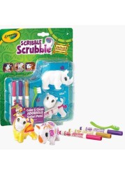 Crayola 4-Piece Scribble Scrubbie Safari - Rhino and Hippo