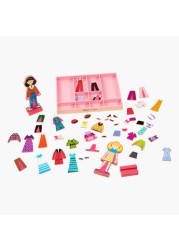 Melissa and Doug Abby & Emma Magnetic Wooden Dress-Up Dolls