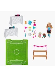 Barbie Chelsea's Soccer Fashion Doll Playset