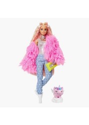 Barbie Extra Doll with Fluffy Pink Jacket