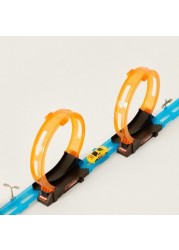 Juniors Super Racer Track Playset with 2 Pull Back Cars