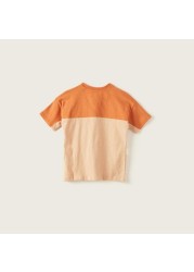 Juniors Colourblock T-shirt with Short Sleeves