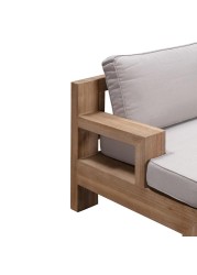 كنبة سرير نهاري بمسند قدم مع وسائد كوكون (150 × 80 × 85 سم)