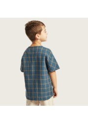 Eligo Checked Shirt with Short Sleeves