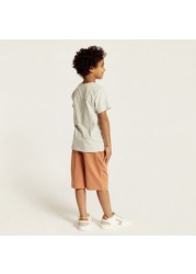 Juniors 3-Piece T-shirt and Shorts Set