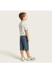 Eligo Solid Shorts with Pockets and Drawstring Closure