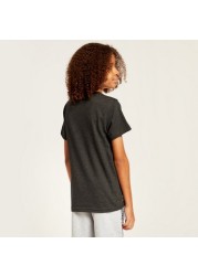 Expo 2020 Printed T-shirt with Round Neck and Short Sleeves