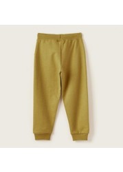 Juniors Solid Jog Pants with Pockets and Drawstring Closure