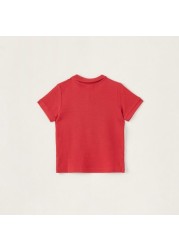 Juniors Solid Polo T-shirt with Short Sleeves
