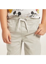 Juniors Solid Pants with Drawstring Closure and Pockets