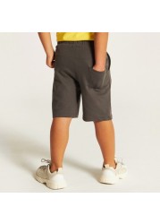 Juniors Printed Shorts with Drawstring Closure and Pockets