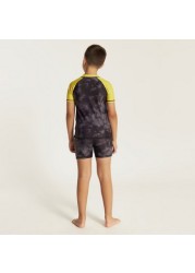 Juniors Printed 2-Piece Rashguard Set