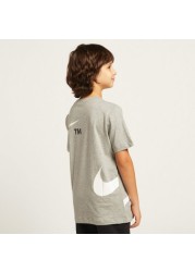 Nike Print T-shirt with Round Neck and Short Sleeves