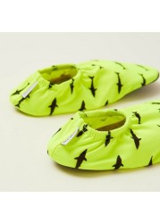 Slipstop Anti-Slip Shark Print Shoes