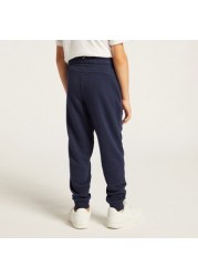 PUMA Logo Print Jog Pants with Pockets and Elasticated Waistband