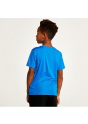 PUMA Printed T-shirt with Crew Neck and Short Sleeves