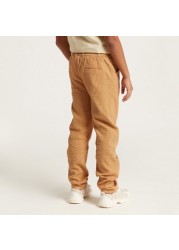 Eligo Textured Pants with Pockets and Drawstring Closure