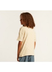 Eligo Printed T-shirt with Button Closure and Short Sleeves