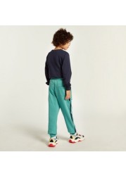 Juniors Panelled Jog Pants with Pockets and Drawstring Closure