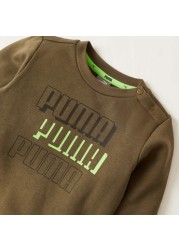 PUMA Graphic Print Sweatshirt and Jog Pants Set
